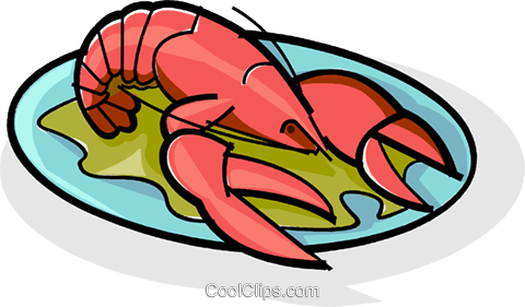 Lobster Royalty Free Vector Clip Art Illustration - Lobster Royalty Free Vector Clip Art Illustration (480x281)