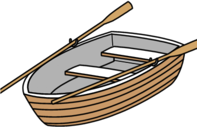 Row Boat Clipart Wooden - Dinghy (640x480)