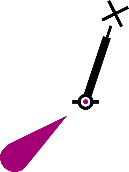 Free Vector Nchart Symbol Int Lighted Spar Red Cylindricaltm - Clip Art (450x601)