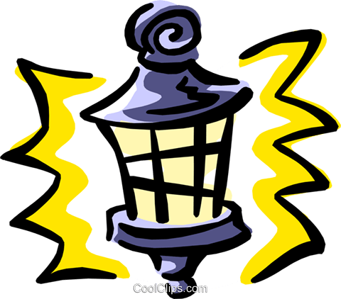 Streetlamp Royalty Free Vector Clip Art Illustration - Lantern In The Tell Tale Heart (480x422)