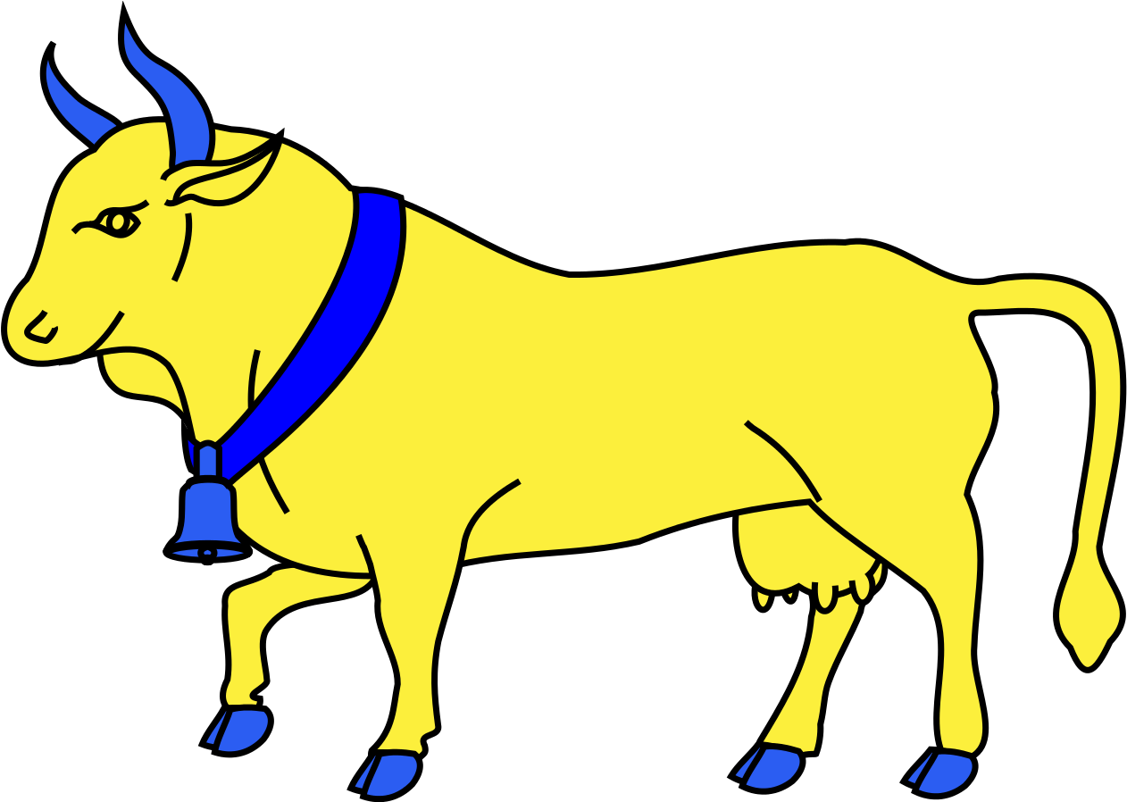 Meuble Héraldique Vache Queue Pendante - Bull (1280x897)