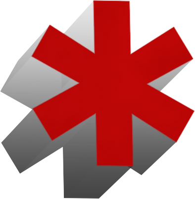 More Free Red Star Png Images - Cross (394x402)