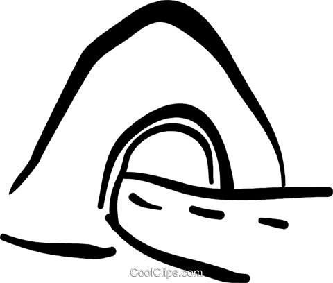 Tunnel Royalty Free Vector Clip Art Illustration - Tunnel Royalty Free Vector Clip Art Illustration (480x408)