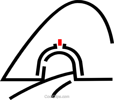 Tunnel Royalty Free Vector Clip Art Illustration - Tunnel Royalty Free Vector Clip Art Illustration (480x425)
