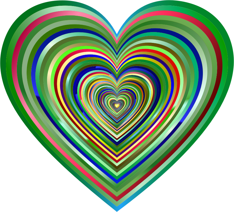 Medium Image - Psychedelic Heart Png (774x702)