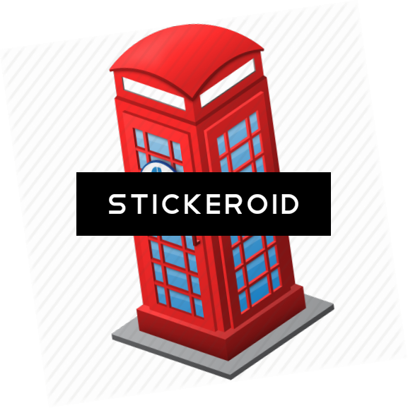 Telephone Booth Objects - Phone Booth Icon Png (577x578)