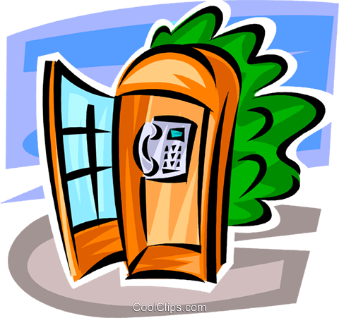 Public Telephone Royalty Free Vector Clip Art Illustration - Public Telephone Royalty Free Vector Clip Art Illustration (480x451)