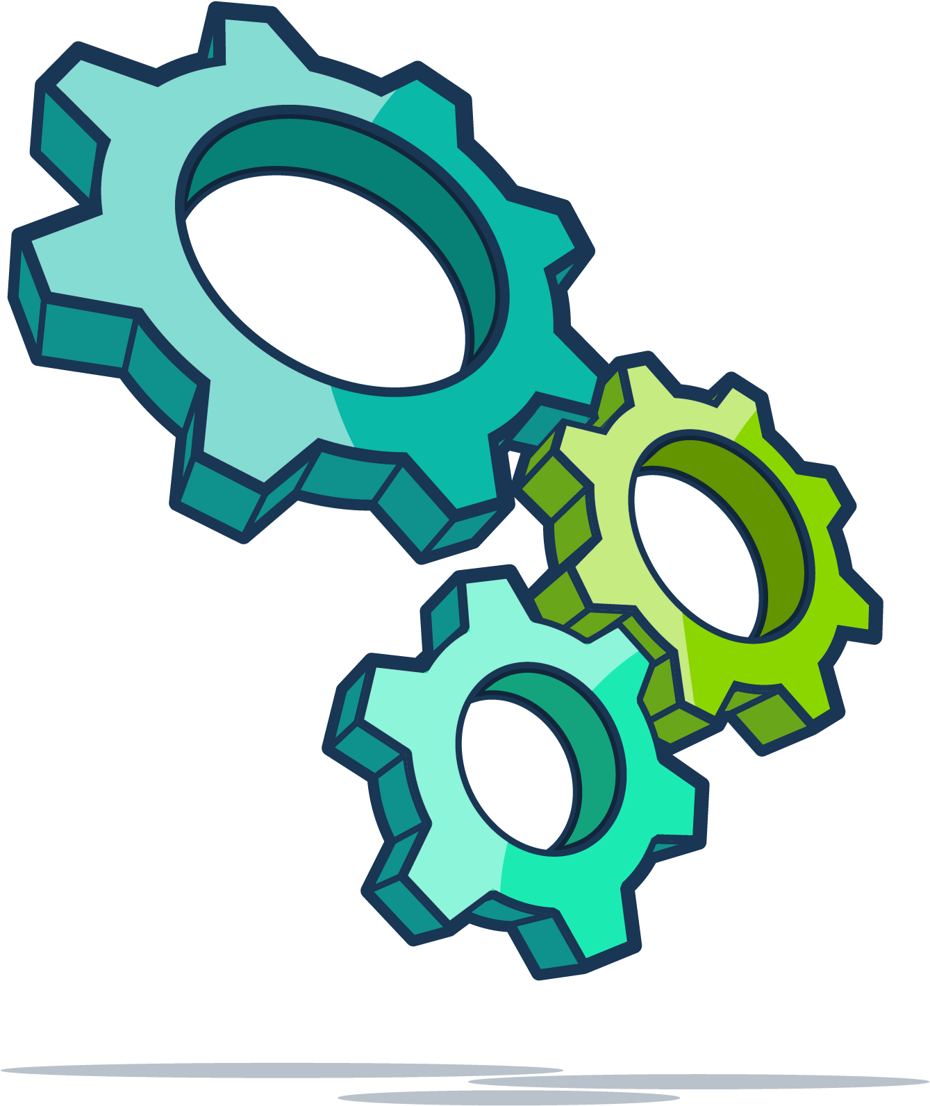 Affordable Three Cogs - Circle (2083x2083)