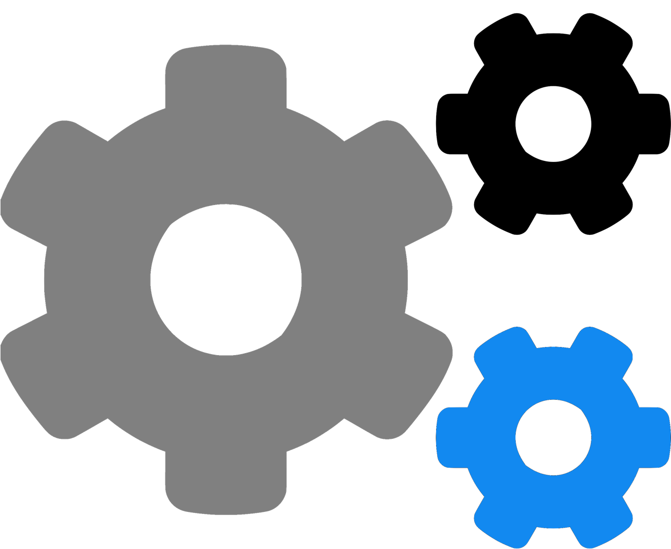 Wink - Font Awesome Cogs (1322x1091)