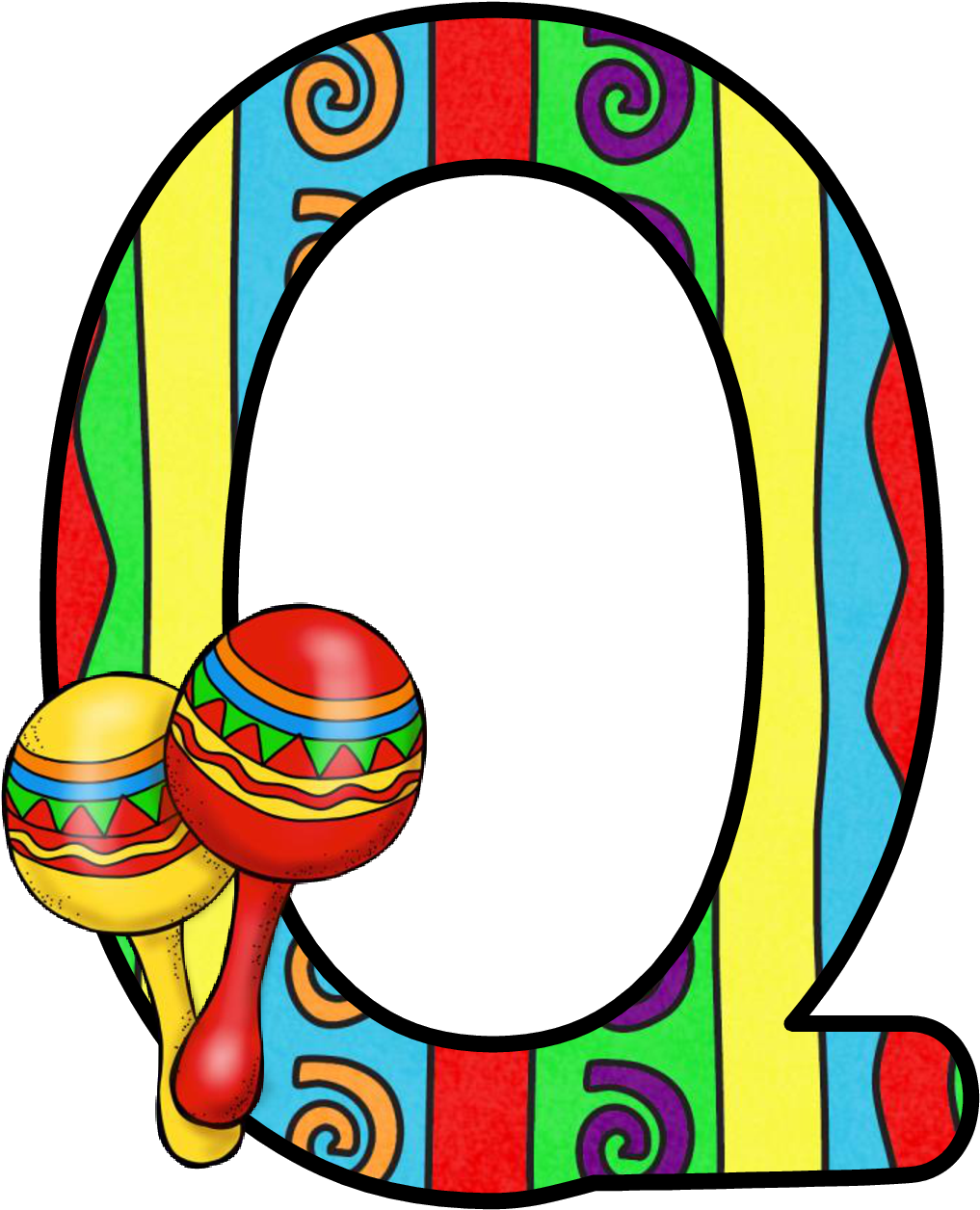 Ch B Alfabeto May Th De Kid Ⓒ - Mexican Fiesta Letter Clip Art (1077x1328)
