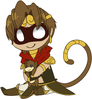 Monkey King By The - Monkey King Chibi (340x360)
