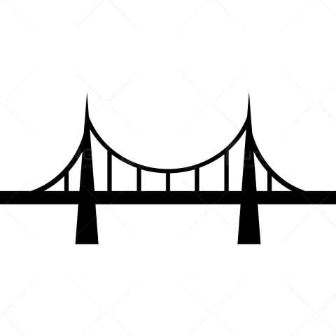 Bridge Clipart Land Bridge - Transparent Background Clipart Bridge (480x480)