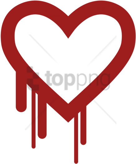 Free Png Download Heart Dripping Paint Png Images Background - Heartbleed Logo (480x575)
