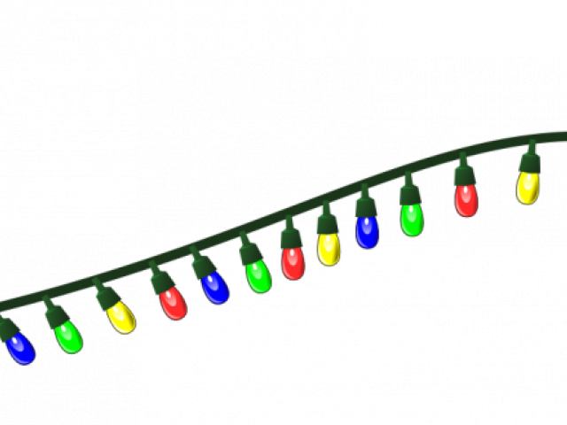 Christmas Lights Clipart String 25 585 X 329 Free Clip - Christmas Lights Transparent Background (640x480)