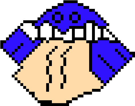 Horrible Wailmer - Pixel Art Minecraft Urso De Pelucia (530x390)