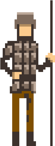 Viewing Post In The Obligatory Pixel Art Thread - Simple Soldier Pixel Art (256x512)