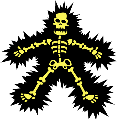 Booby Trap Stickers Messages Sticker-7 - Electric Shock Vector (408x408)