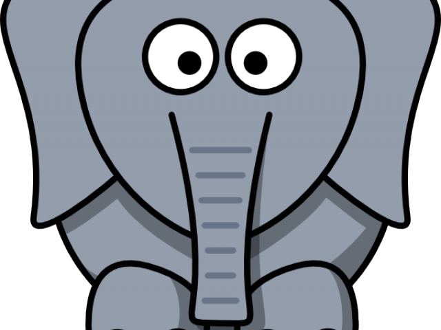 Trunk Clipart Elephant Mask - Cartoon Elephant (640x480)