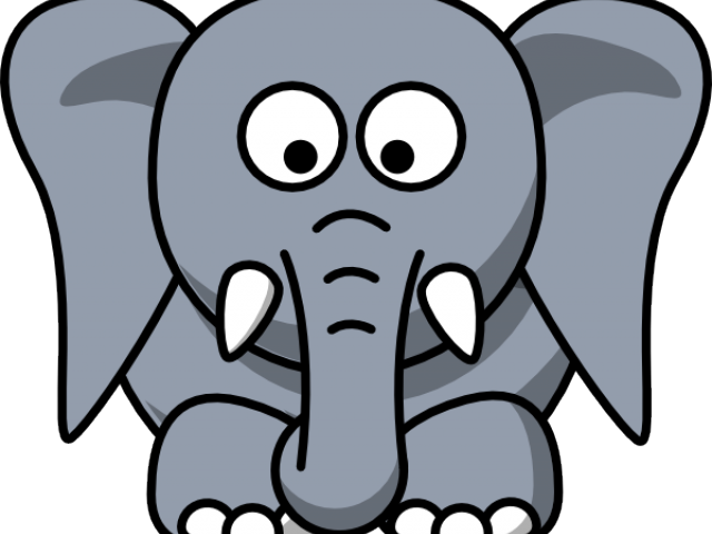 Trunk Clipart Cute Elephant Face - Elephant Face Clip Art (640x480)