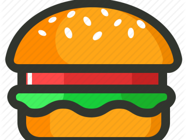 Veggie Burger Clipart (640x480)