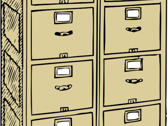 Folder Clipart Cabinet - File Cabinet Clip Art (640x480)