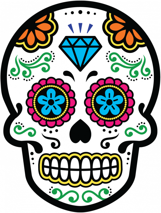 Tete De Mort Mexicaine Deco Tete De Mort Mexicaine 531x700 Png Clipart Download