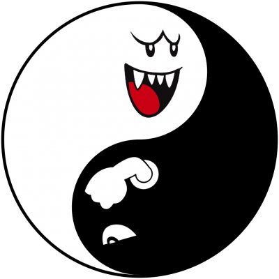 Bullet And Mario Yin Yang Tattoos Png - Bullet Bill Yin Yang (400x400)