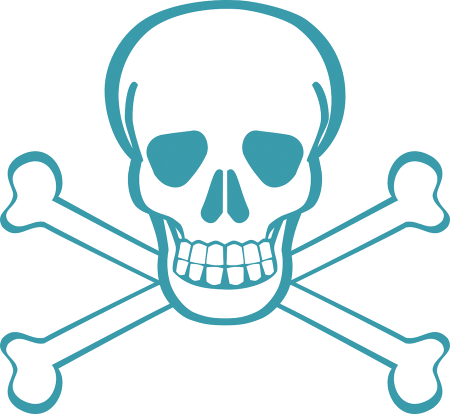Calabera Piratas Png Clipart Calavera Jolly Roger Pirate - Halloween Skull Drawing (900x828)
