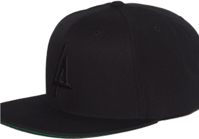 Snapback Clipart Thug Life - Gorra Negra Plana De Frente (640x480)