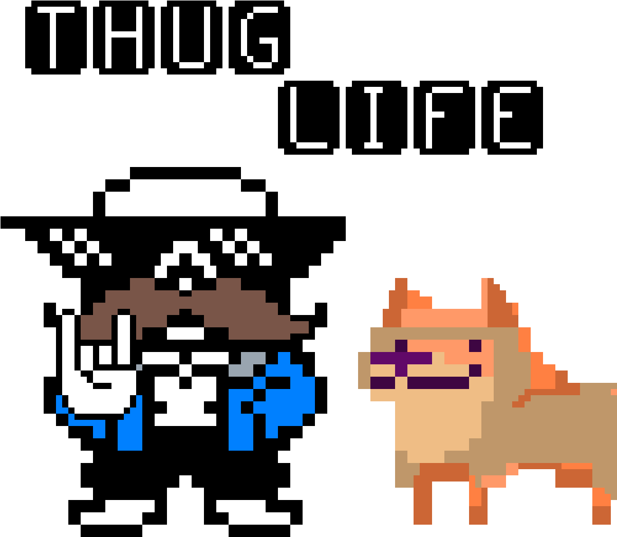 Thug Life - Sans Overworld Sprite Png (1200x1200)