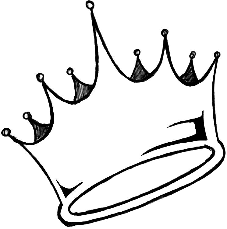 Thug Life Crown Png Pic - Graffiti Crown Drawing (745x753)
