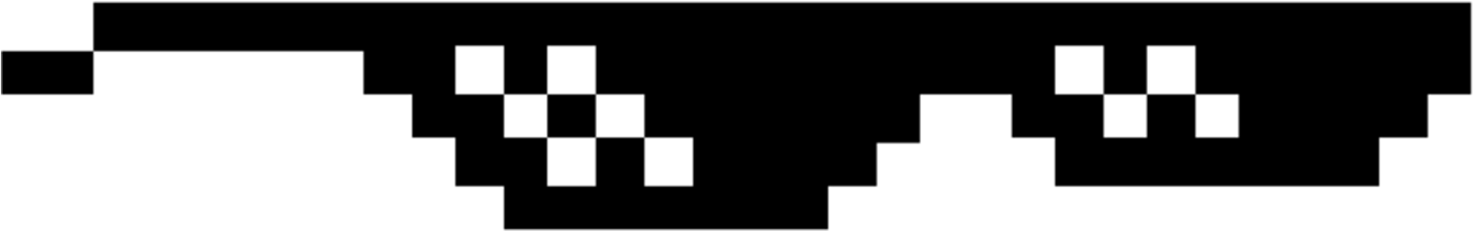 Deal With It Glasses Transparent (2048x509)