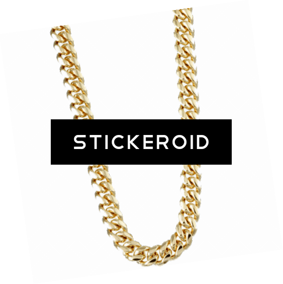 Thug Life Gold Chain - Transparent Background Gold Chain Png (563x564)
