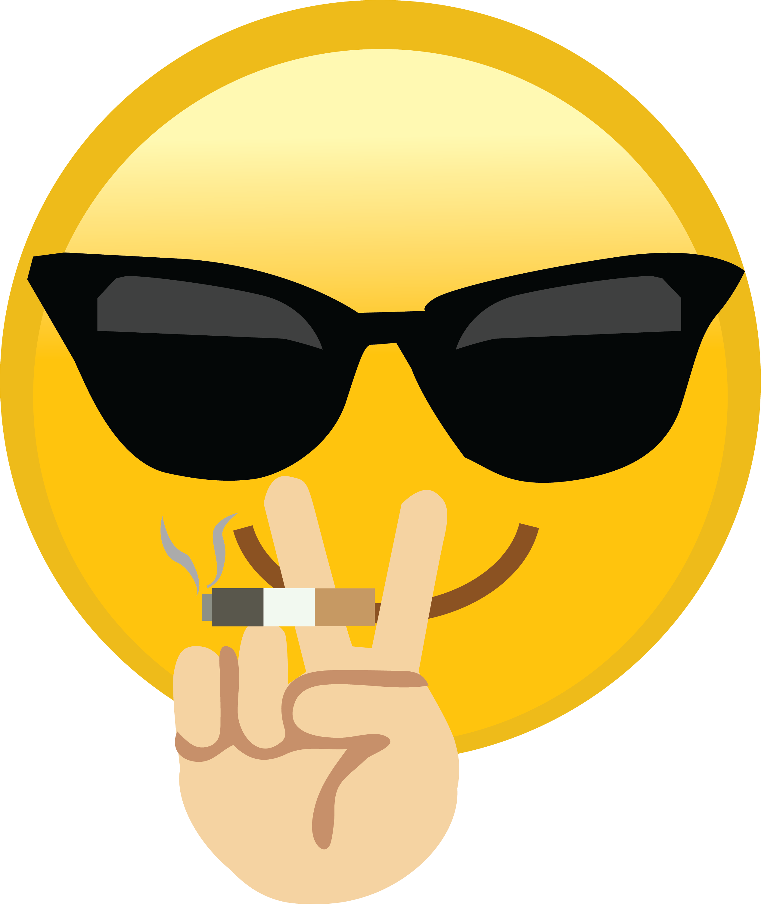 Thug Life Emoji - Emojis Camisetas Para Cumpleaños (2528x3000)