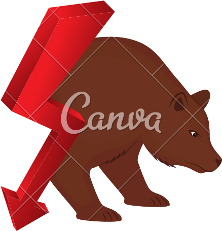 Stock Market Bear - Illustration (800x800)