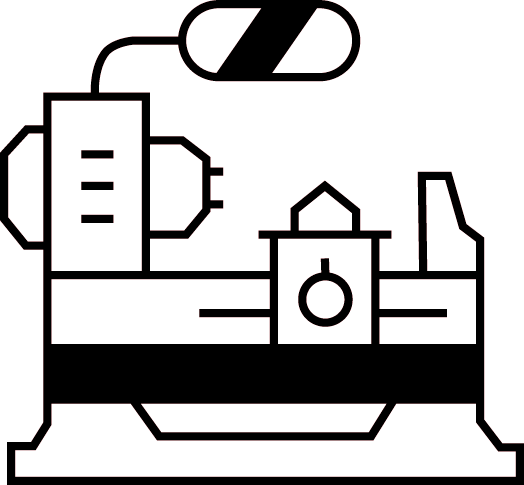 Manufacturing Icon - Machine Lathe Icon (524x485)