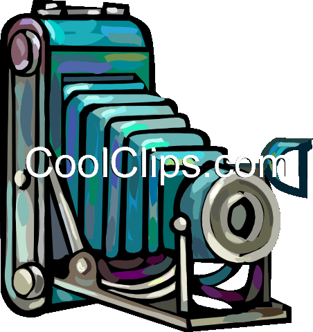 Old Camera Royalty Free Vector Clip Art Illustration - Illustration (452x480)