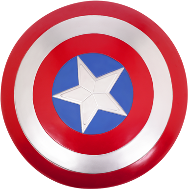 Adult Captain America Shield 24in - Captain America (384x581)