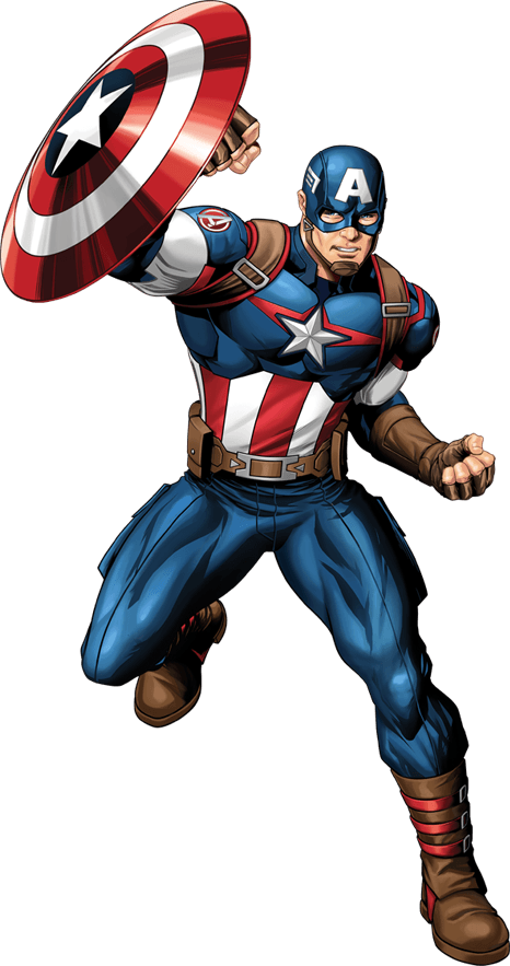 Captain America Clipart Draw In Color - Avengers Ultron Revolution Captain America (466x883)