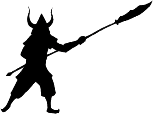 Download - Samurai Spear Silhouette (600x427)