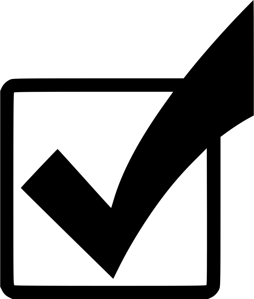 Clip Art Black And White Ok Svg Png Icon Free Download - Checked Box Clip Art (834x980)
