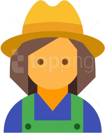 Download Farmer Clipart Png Photo - Female Farmer User Icon (480x480)