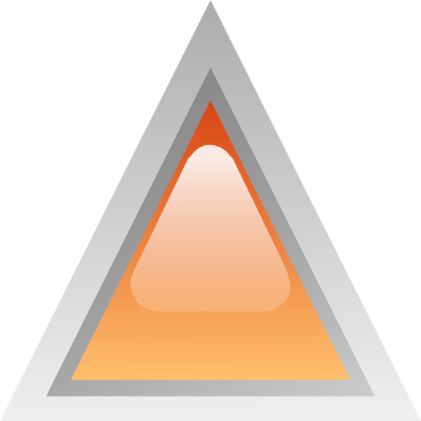 Free Vector Led Triangular 1 Clip Art - Clip Art (600x600)