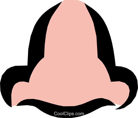 Nariz Livre De Direitos Vetores Clip Art Ilustração - Nariz Livre De Direitos Vetores Clip Art Ilustração (480x410)
