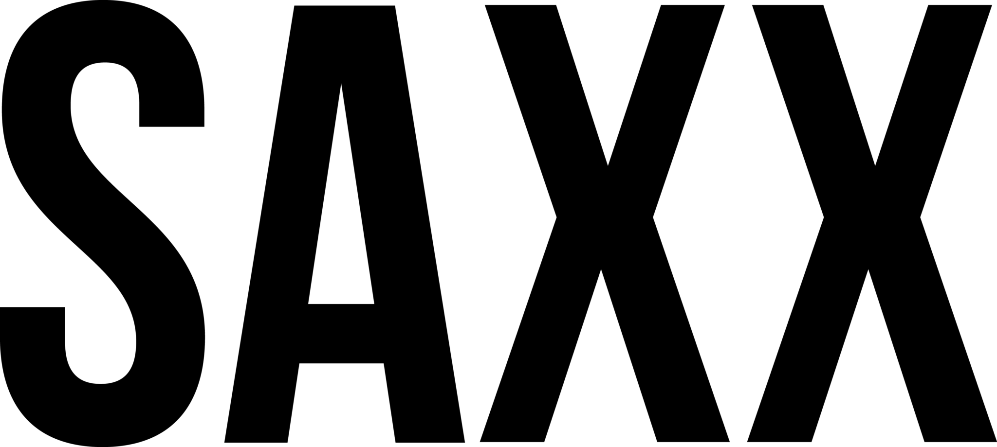 Saxx Black - Saxx Underwear Logo Png (2048x919)