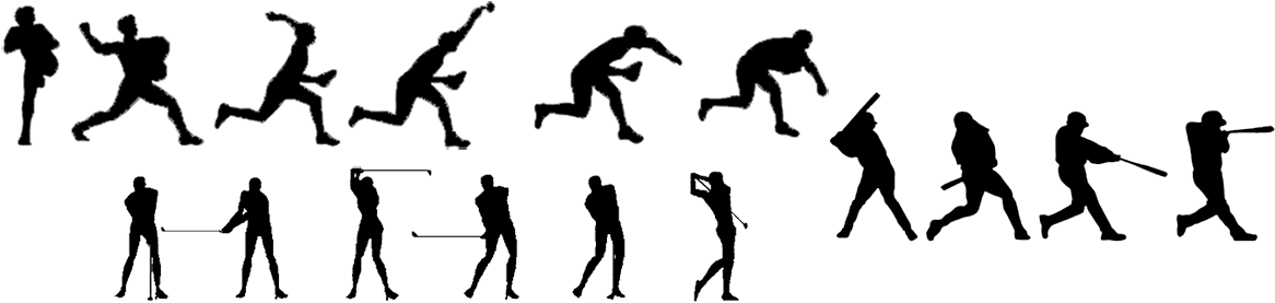 Baseball Hitting, Golf Swing, And Pitching Instruction - Silhouette (1200x280)