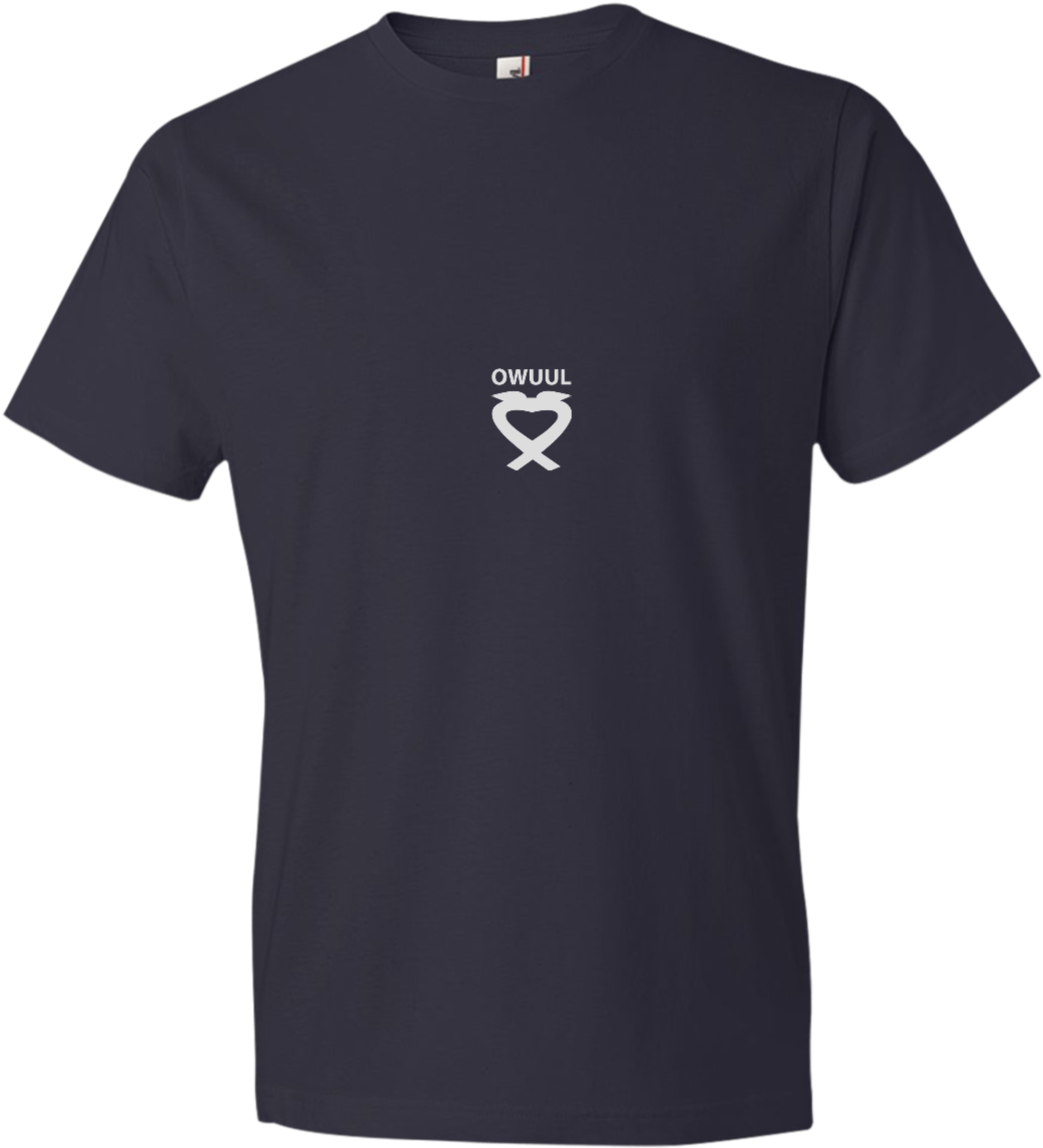 Owuul Small White Logo - North Face T Shirt Black (1155x1155)
