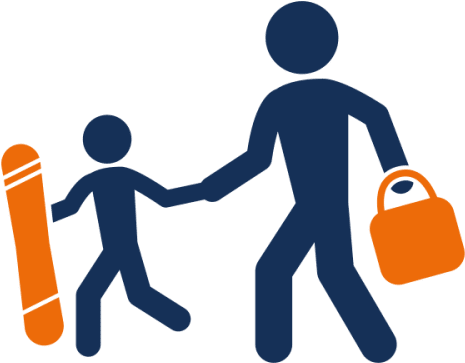 Skiing Clipart Family Four - Skiing Clipart Family Four (500x500)