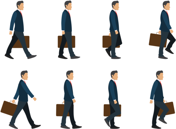 Walk Transparent - Walking Man Png Gif (700x490)