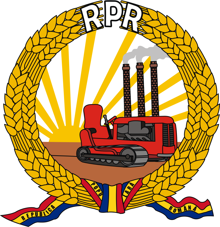Coat Of Arms Of The Popular Republic Of Romania - Communist Romania Coat Of Arms (900x931)